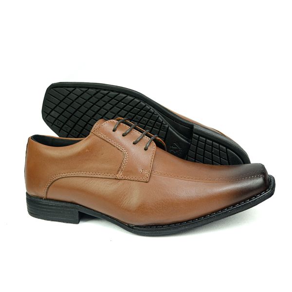Sapato Flex-System Masculino Calvest em Couro de amarrar - 1700F019
