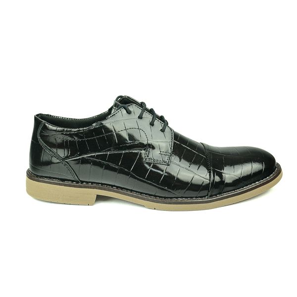 Sapato em Couro Verniz Croco 2001 PRETO
