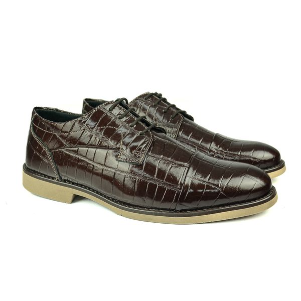 Sapato em Couro Verniz Croco 2001 BORDO
