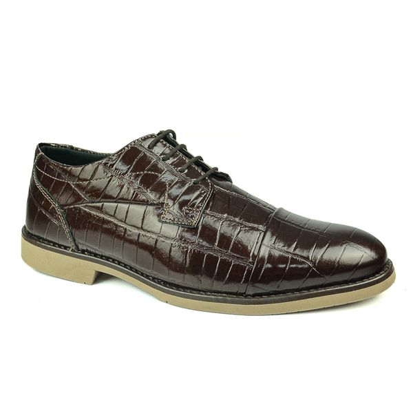 Sapato em Couro Verniz Croco 2001 BORDO