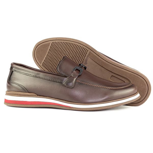 Sapato Casual Oxford em Material Tecnológico 3060-CAFE