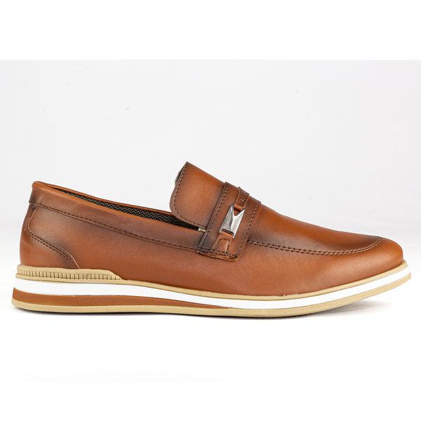 Sapato Casual Oxford em Material Tecnológico 3070-CARAMELO