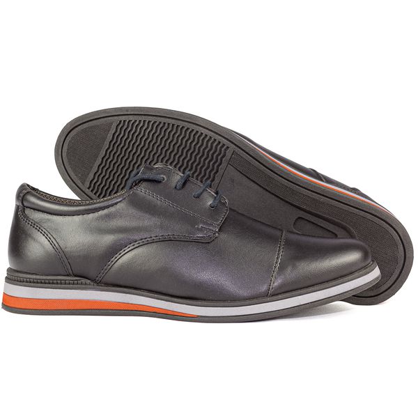 Sapato Casual Oxford em Material Tecnológico 3020-PRETO