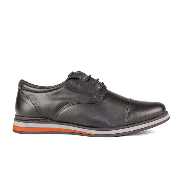Sapato Casual Oxford em Material Tecnológico 3020-PRETO