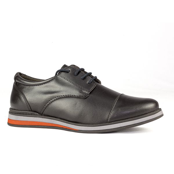 Sapato Casual Oxford em Material Tecnológico 3020-PRETO
