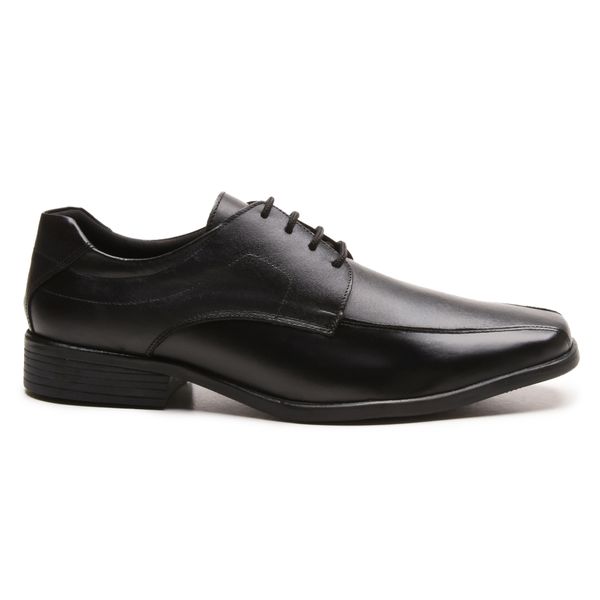 Sapato Social Masculino Calvest em Couro de Amarrar Preto-80F054