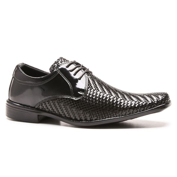 Sapato Social Trisse em Verniz Calvest de Amarrar - TRISSE 009 PRETO