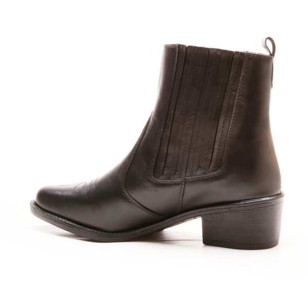 Bota Country Feminina em Couro 40F146-PRETA