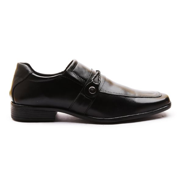 Sapato Social Masculino Calvest em Couro Preto-80F053