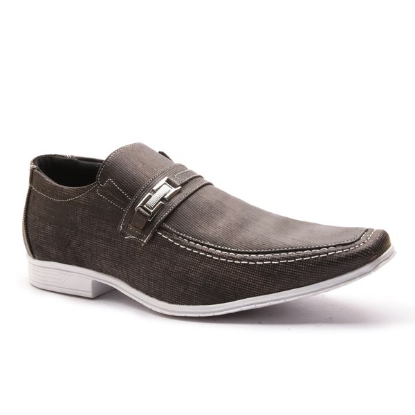 Sapato Casual Em Couro Legitimo Com Solado TR - 13F104 CHOCOLATE