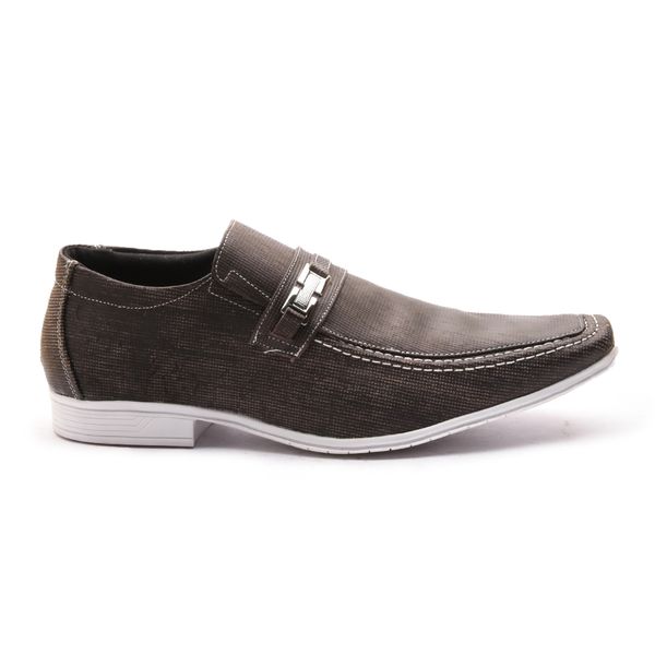 Sapato Casual Em Couro Legitimo Com Solado TR - 13F104 CHOCOLATE
