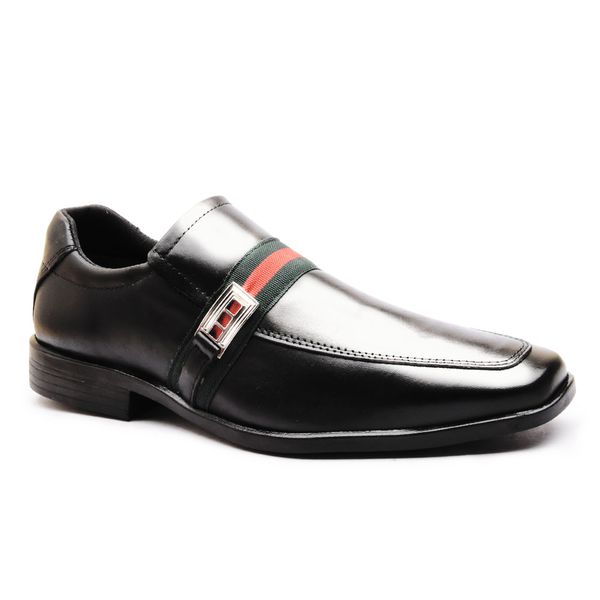 Sapato Social Masculino Calvest em Couro Preto-80F062