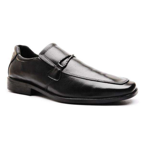 Sapato Social Masculino Calvest em Couro Preto-80F059