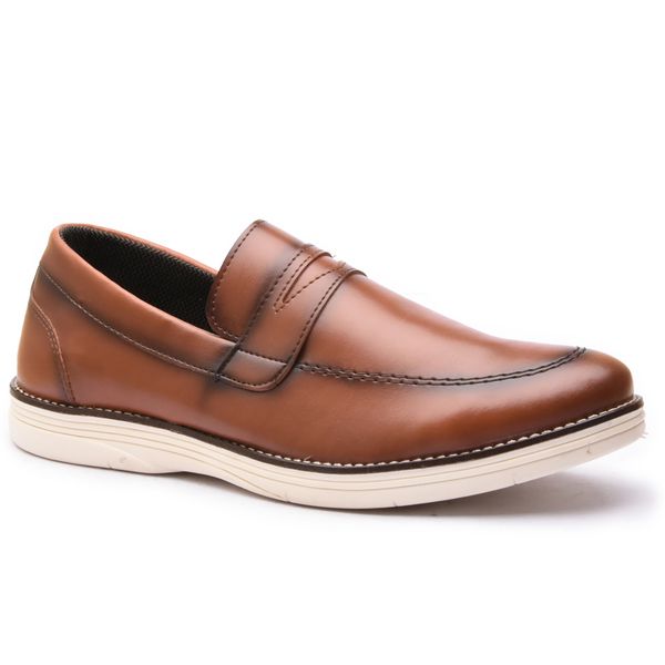 Sapato Casual em Material Tecnológico Pierutti Caramelo-300F034
