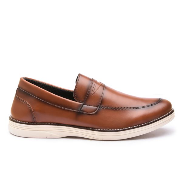 Sapato Casual em Material Tecnológico Pierutti Caramelo-300F034