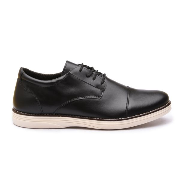 Sapato casual em Material Tecnológico Pierutti Preto-300F035