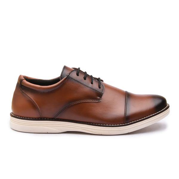 Sapato Casual em Material Tecnológico Pierutti Caramelo-300F035