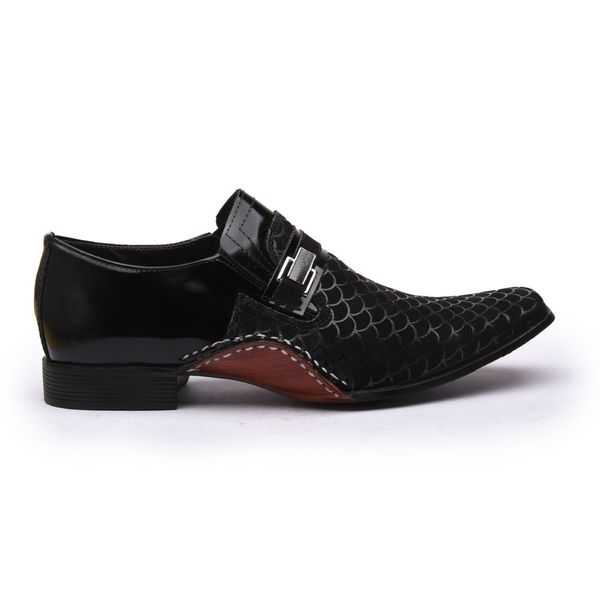 Sapato Social Masculino Calvest em Couro Preto-1930F020