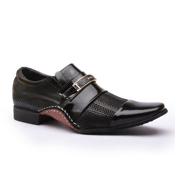 Sapato Social Masculino Calvest em Couro Preto-1930F027