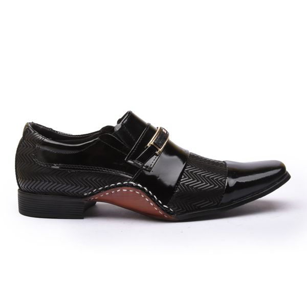 Sapato Social Masculino Calvest em Couro Preto-1930F027
