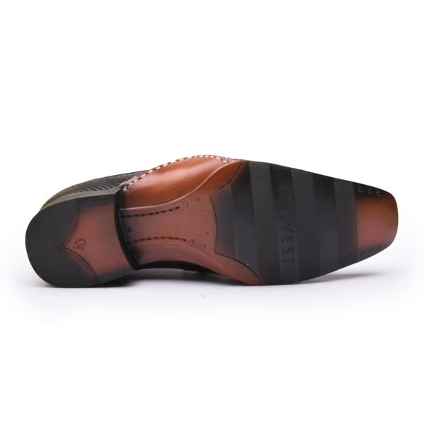 Sapato Social Masculino Calvest em Couro Preto-1930F027
