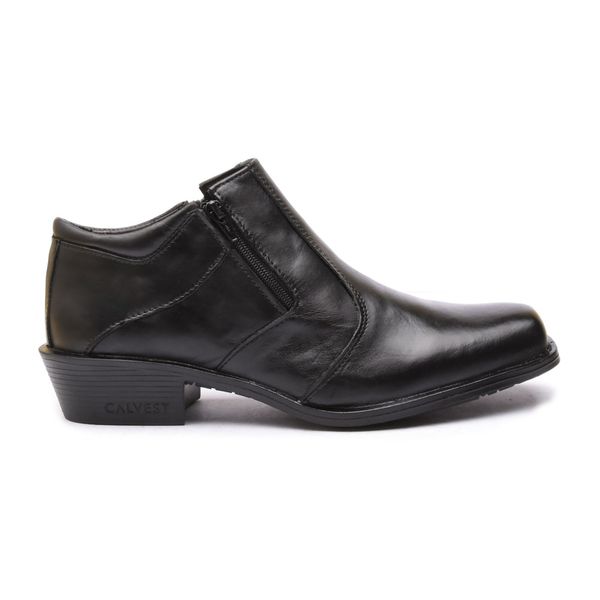 Bota Social Masculina em Couro Preto-1920F065