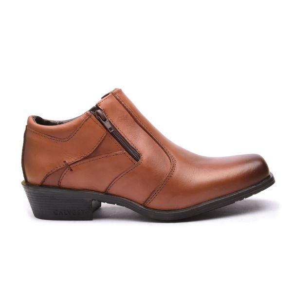 Bota Social Masculina em Couro Havana-1920F052