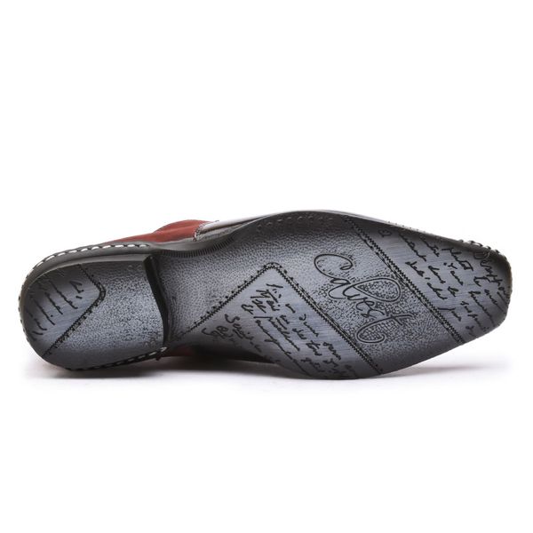 Sapato Social Masculino Calvest em Couro Bordo de amarrar -1750F025