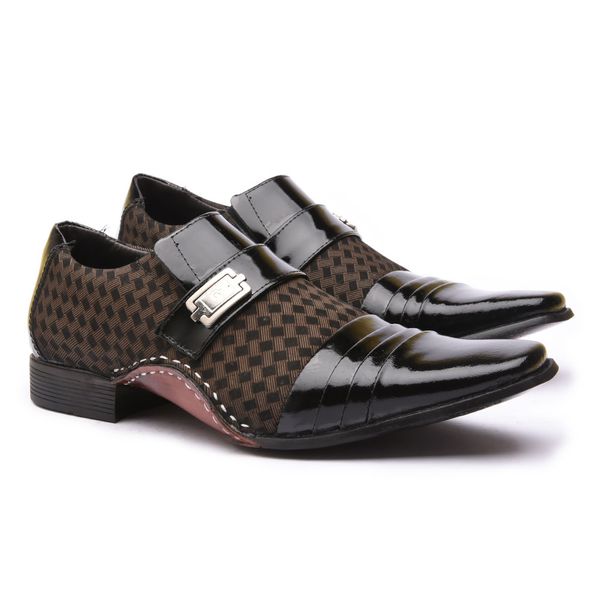Sapato Social Masculino Calvest em Couro Preto-1930F022