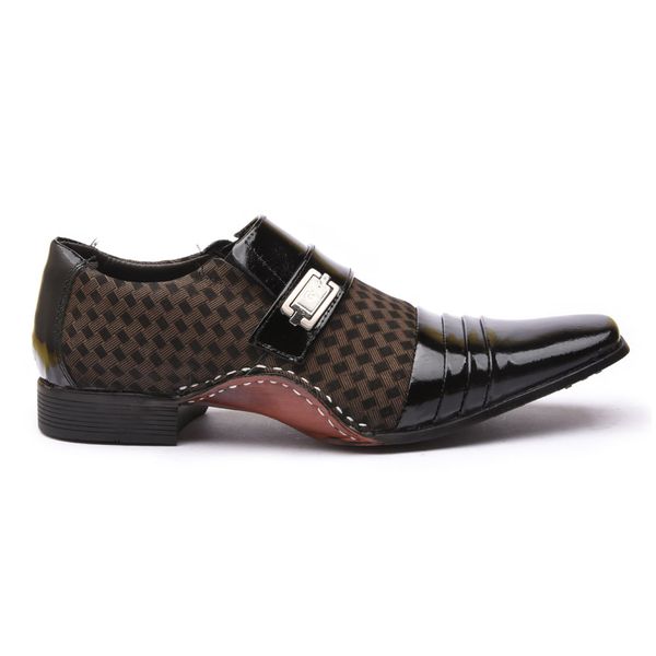Sapato Social Masculino Calvest em Couro Preto-1930F022
