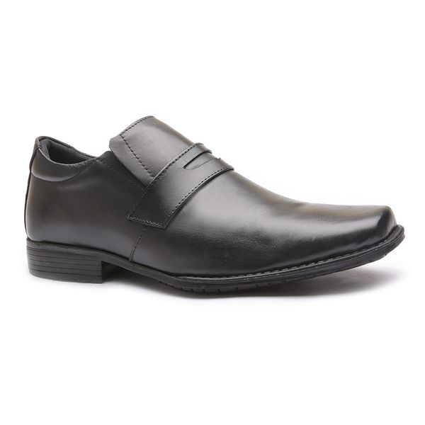 Sapato Flex-System Masculino Calvest em Couro Preto - 1700F001