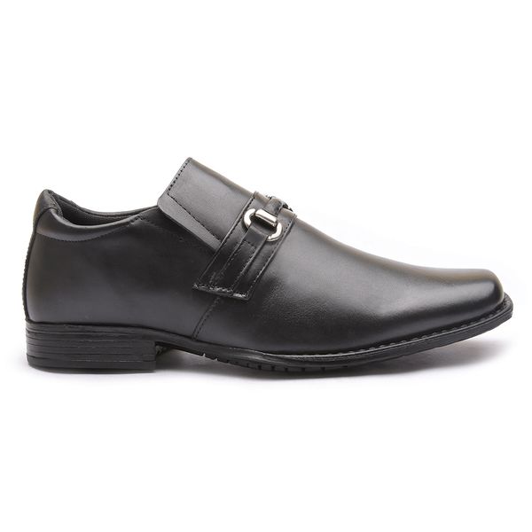 Sapato Flex-System Masculino Calvest em Couro Preto - 1700F002