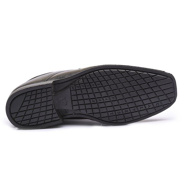 Sapato Flex-System Masculino Calvest em Couro Preto de amarrar - 1700F019