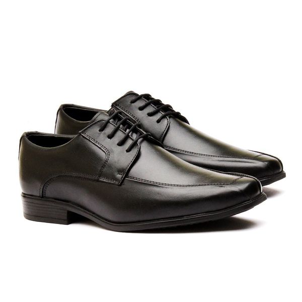 Sapato Social Masculino Calvest em Couro Preto de Amarrar - 2305D653