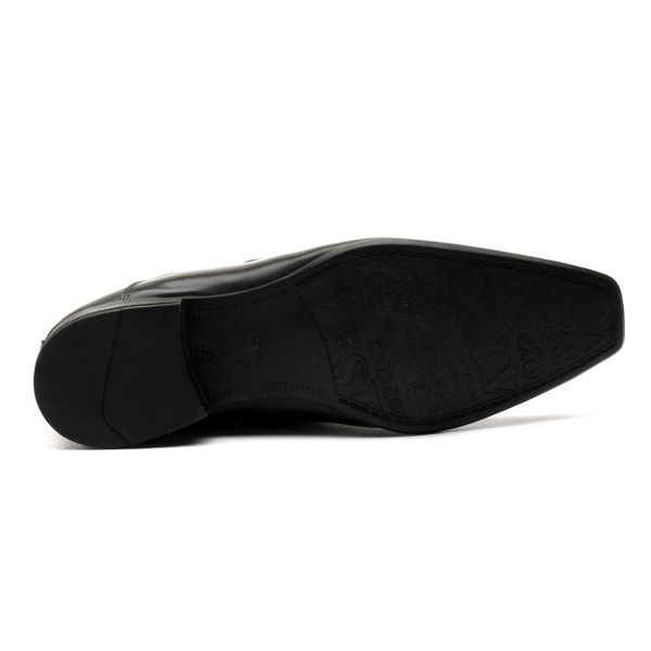 Sapato Social Masculino Calvest em Couro de Calçar Preto Estilo Italiano - 1100D760