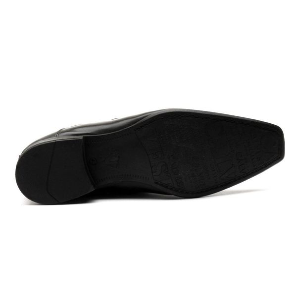 Sapato Social Masculino Calvest em Couro Preto Estilo Italiano de Amarrar - 1100D762