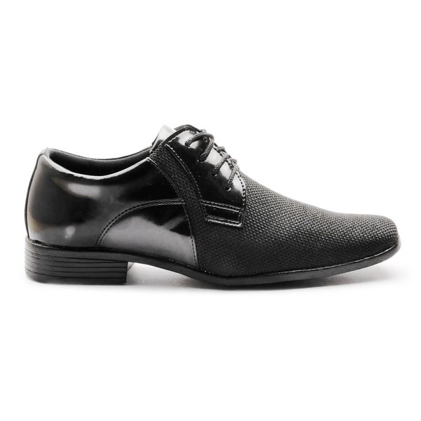 Sapato Social Masculino Calvest com Textura TMD de amarrar - 2320D450 Preto
