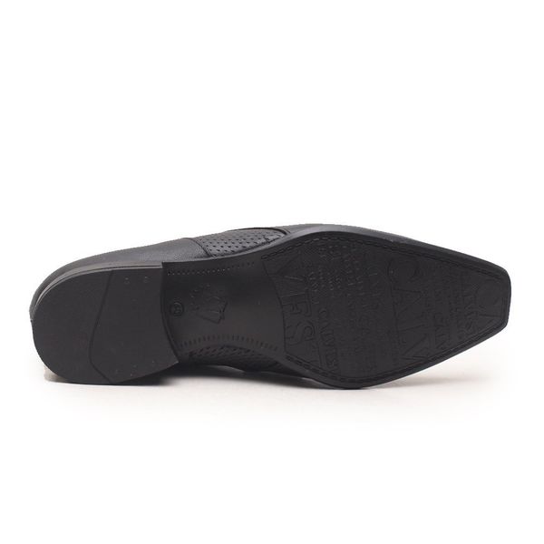 Sapato Social Calvest em Couro Carneiro de amarrar -1100D347-PTO