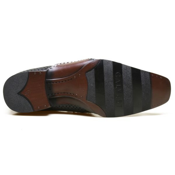 Sapato Social Masculino Calvest em Couro Snake Preto - 1930C229