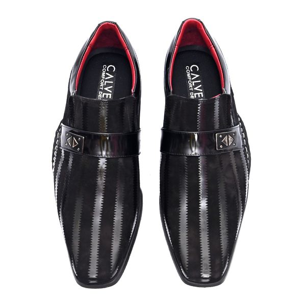 Sapato Social Masculino Calvest em Couro Preto - 1930F235 preto