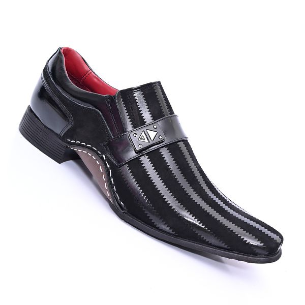Sapato Social Masculino Calvest em Couro Preto - 1930F235 preto