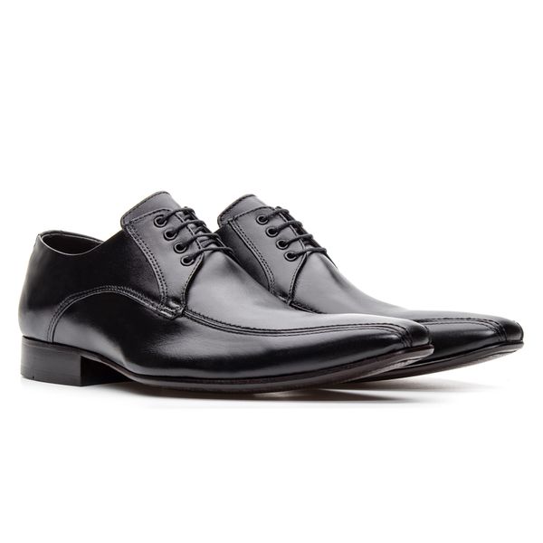 Sapato Social Masculino Bigioni Clássico 300 Natural Preto preto