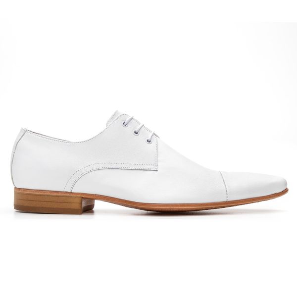Sapato Social Masculino Bigioni Clássico 307 Mestiço Branco