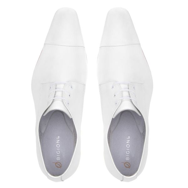 Sapato Social Masculino Bigioni Clássico 307 Mestiço Branco
