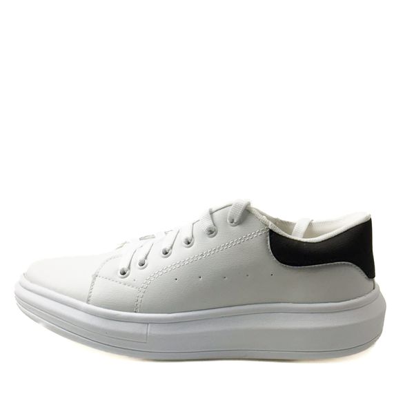 Tênis Masculino em Material Tecnológico Branco 3006