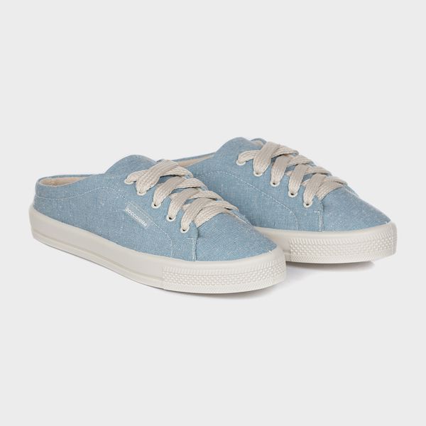 Tênis Mule Casual Feminino Azul Petróleo - ZOCCOLETTE