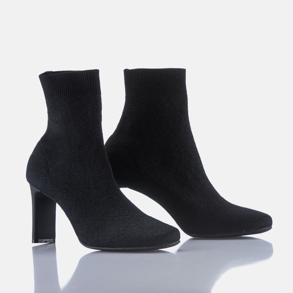 Bota de Salto Médio Feminina Socks GIAW Ingrid Pre... - ZOCCOLETTE