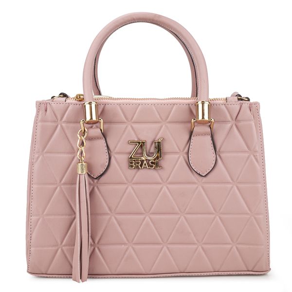 Bolsa Feminina Luxo Lorena Triângulo Rosa Zuí Brasil 