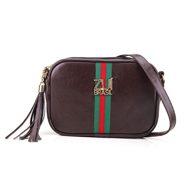 Bolsa Transversal Quadrada Soho Marrom Zuí Brasil