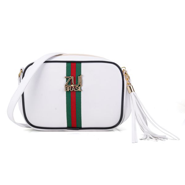 Bolsa Transversal Quadrada Soho Branca Zuí Brasil 